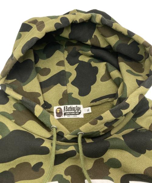 A BATHING APE（ア ベイシング エイプ）A BATHING APE (ア ベイシング エイプ) カモフラ 切替パーカー カーキ サイズ:SIZE XLの古着・服飾アイテム