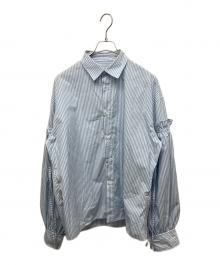 D-VEC（ディーベック）の古着「ダブルスリーブシャツ」｜ホワイト×ブルー
