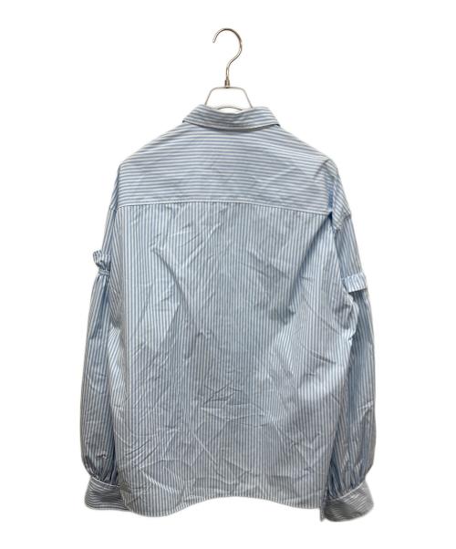 D-VEC（ディーベック）D-VEC (ディーベック) ダブルスリーブシャツ ホワイト×ブルー サイズ:SIZE 3の古着・服飾アイテム