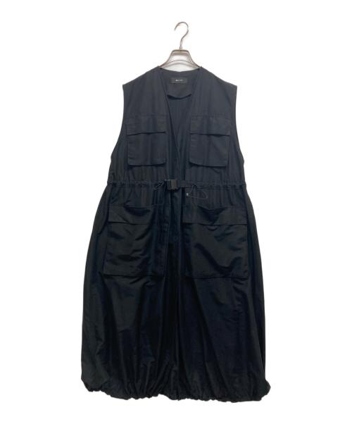 D-VEC（ディーベック）D-VEC (ディーベック) W'S DWR PL  TUSSAH LONG JACKET ブラック サイズ:ONEーSIZEの古着・服飾アイテム