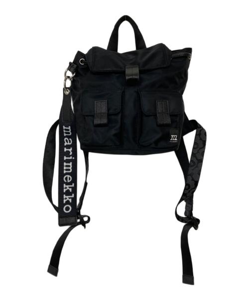 marimekko（マリメッコ）marimekko (マリメッコ) Everything Backpack S Solid ブラックの古着・服飾アイテム
