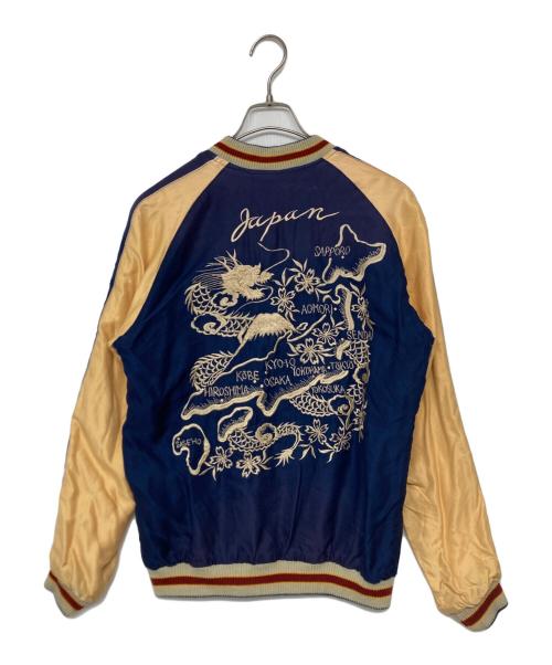 TAILOR TOYO（テーラー東洋）TAILOR TOYO (テーラー東洋) Early 1950s Style Acetate Souvenir Jacket “TIGER HEAD” × “JAPAN MAP” ネイビー サイズ:SIZE S 未使用品の古着・服飾アイテム