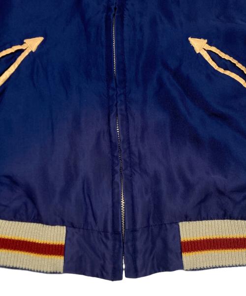 TAILOR TOYO（テーラー東洋）TAILOR TOYO (テーラー東洋) Early 1950s Style Acetate Souvenir Jacket “TIGER HEAD” × “JAPAN MAP” ネイビー サイズ:SIZE S 未使用品の古着・服飾アイテム