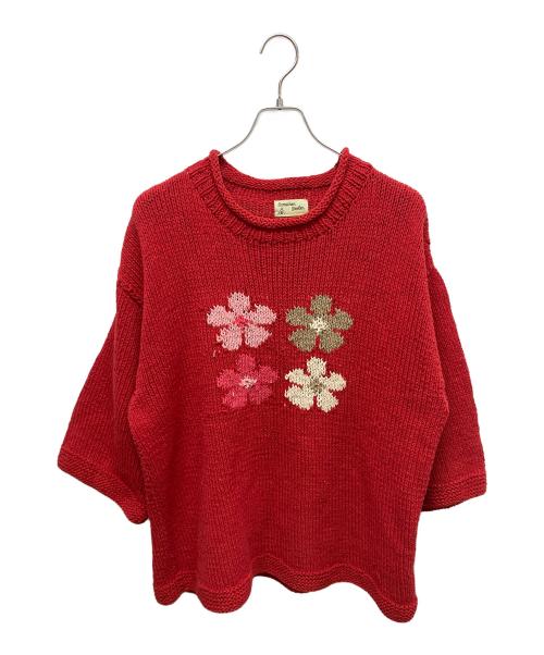 Mcmachan Woolen（マクマーンウーレン）Mcmachan Woolen (マクマーンウーレン) ワラワーロールニット レッド サイズ:SIZE Freeの古着・服飾アイテム