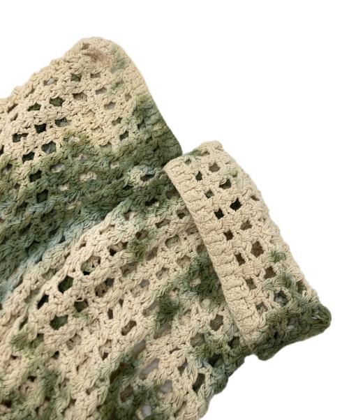 INDUSTRIAL HINDUSTAN Niche（インダストリアル ヒンドゥスタン ニッチ）INDUSTRIAL HINDUSTAN Niche (インダストリアル ヒンドゥスタン ニッチ) メッシュニット ベージュ×カーキ サイズ:SIZE Freeの古着・服飾アイテム