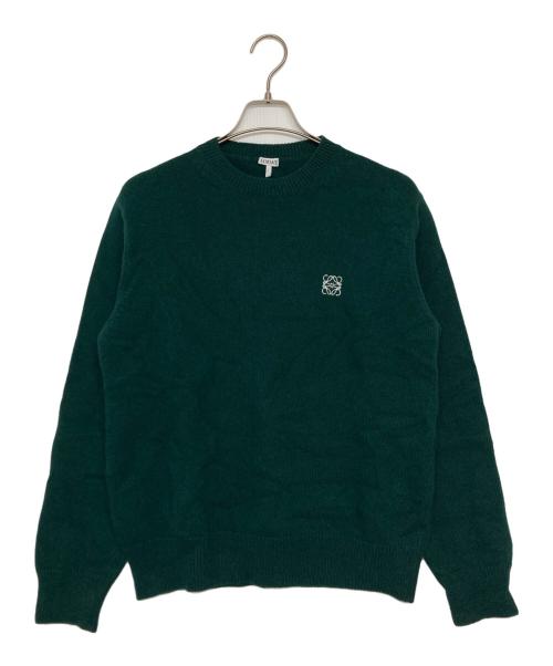 LOEWE（ロエベ）LOEWE (ロエベ) アナグラムロゴニット グリーン サイズ:SIZE XSの古着・服飾アイテム