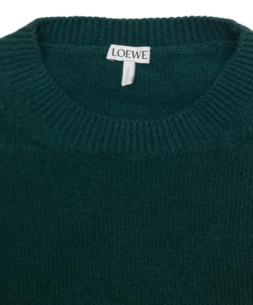 LOEWE（ロエベ）LOEWE (ロエベ) アナグラムロゴニット グリーン サイズ:SIZE XSの古着・服飾アイテム