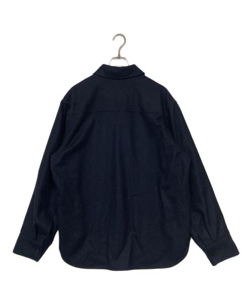 JIL SANDER+（ジルサンダープラス）JIL SANDER+ (ジルサンダープラス) ウールナイロンオーバーサイズCPOシャツジャケット ネイビー サイズ:SIZE 46の古着・服飾アイテム