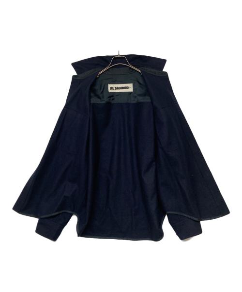 JIL SANDER+（ジルサンダープラス）JIL SANDER+ (ジルサンダープラス) ウールナイロンオーバーサイズCPOシャツジャケット ネイビー サイズ:SIZE 46の古着・服飾アイテム