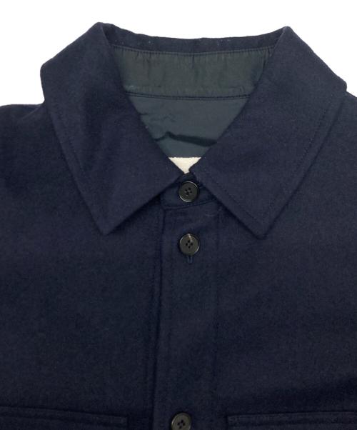 JIL SANDER+（ジルサンダープラス）JIL SANDER+ (ジルサンダープラス) ウールナイロンオーバーサイズCPOシャツジャケット ネイビー サイズ:SIZE 46の古着・服飾アイテム