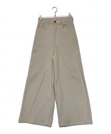 CAMIEL FORTGENS（カミエルフォートヘンス）の古着「コーデュロイワイドパンツ」｜アイボリー