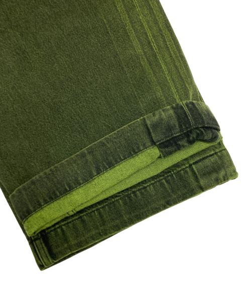 SUBLATIONS（サブレーションズ）SUBLATIONS (サブレーションズ) WIDE SEAM DENIM BAGGY PANTS グリーン サイズ:SIZE 0の古着・服飾アイテム