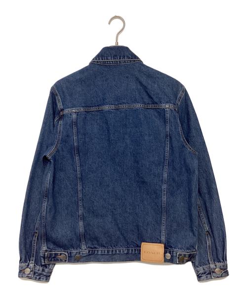 COACH（コーチ）COACH (コーチ) Signature Denim Tracker シグネチャー デニム トラッカージャケット インディゴ サイズ:size Mの古着・服飾アイテム