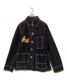 KENZO（ケンゾー）の古着「アーカイブロゴデニムジャケット」｜ブラック
