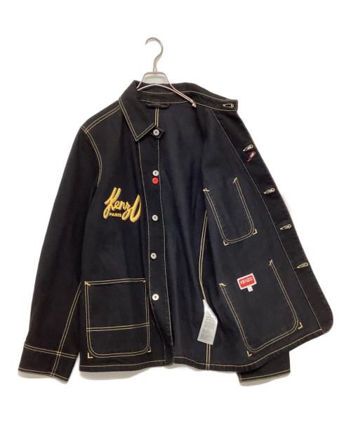 KENZO（ケンゾー）KENZO (ケンゾー) アーカイブロゴデニムジャケット ブラック サイズ:XLの古着・服飾アイテム