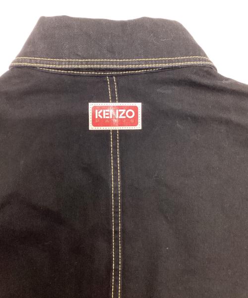 KENZO（ケンゾー）KENZO (ケンゾー) アーカイブロゴデニムジャケット ブラック サイズ:XLの古着・服飾アイテム