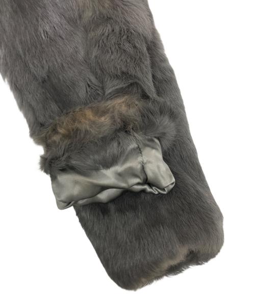 DOLCE & GABBANA（ドルチェ＆ガッバーナ）DOLCE & GABBANA (ドルチェ＆ガッバーナ) ラビットファーコート グレー サイズ:SIZE 38の古着・服飾アイテム