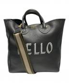 YOUNG & OLSEN The DRYGOODS STORE×FRAMeWORKヤングアンドオルセン ザ ドライグッズストア×フレームワーク）の古着「別注HELLOバッグ」｜ブラック