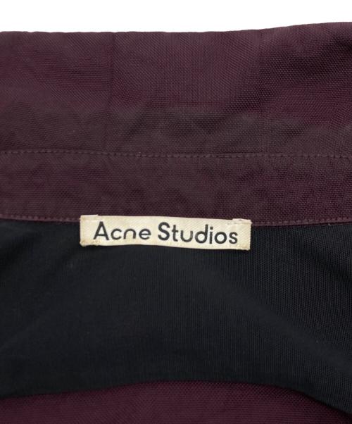 Acne studios（アクネ ストゥディオズ）Acne studios (アクネ ストゥディオズ) ピケナイロンバーガンディシャツ ボルドー サイズ:SIZE 52の古着・服飾アイテム