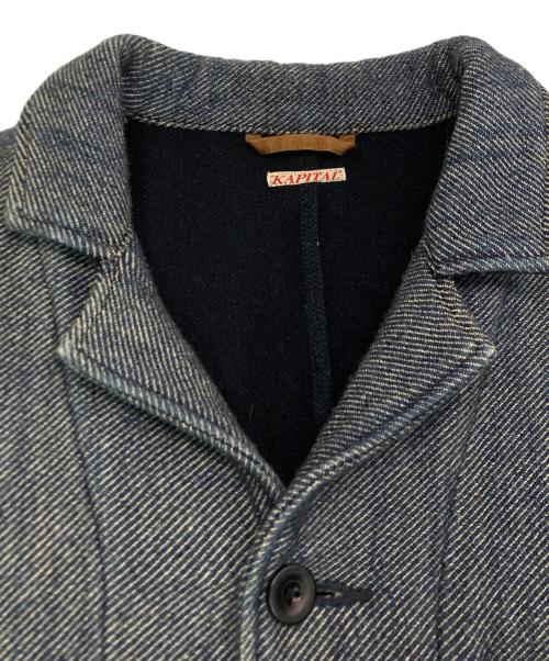 KAPITAL（キャピタル）KAPITAL (キャピタル) ウールヘリンボーンワッペンテーラード ネイビー サイズ:SIZE 2の古着・服飾アイテム
