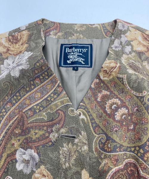 Burberry's（バーバリー）Burberry's (バーバリー) ペイズリージレ カーキ×ベージュ サイズ:7の古着・服飾アイテム