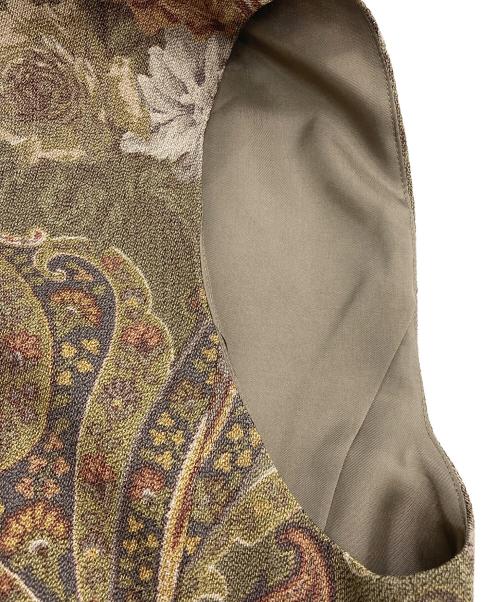 Burberry's（バーバリー）Burberry's (バーバリー) ペイズリージレ カーキ×ベージュ サイズ:7の古着・服飾アイテム