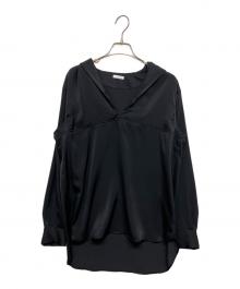 ZOE（ゾーイ）の古着「sailor collar shirt/サテンセーラーカラーシャツ」｜ブラック