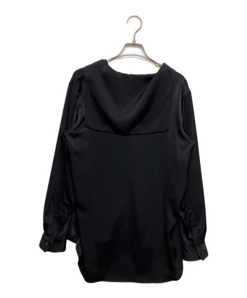 ZOE（ゾーイ）ZOE (ゾーイ) sailor collar shirt/サテンセーラーカラーシャツ ブラック サイズ:SIZE Mの古着・服飾アイテム