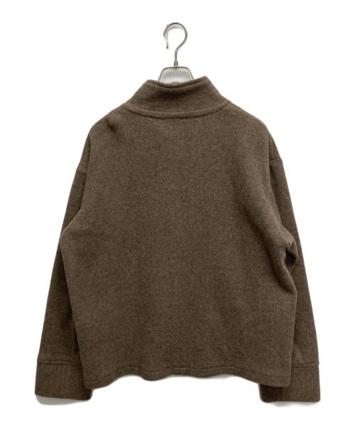 Ernie Palo（アーニーパロ）Ernie Palo (アーニーパロ) Wool Boa Zip Blouson/ウールボアジップブルゾン ブラウン サイズ:size 46の古着・服飾アイテム