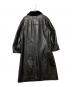 ARMANI JEANS (アルマーニジーンズ) フェイクレザーロングコート ブラック サイズ:SIZE 48：13000円