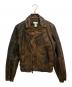 DIESEL（ディーゼル）の古着「ダブルライダースジャケット」｜ブラウン