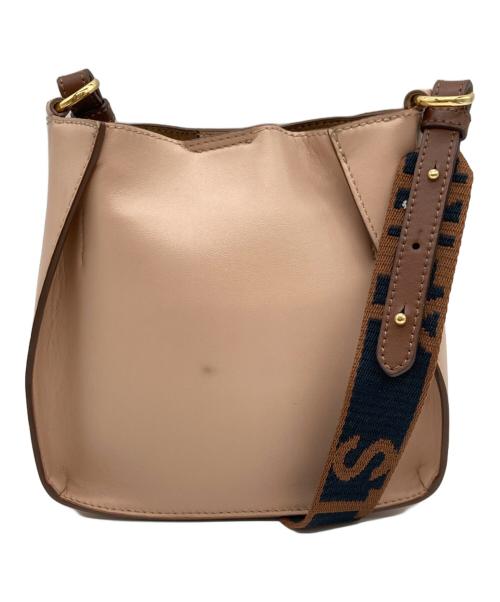 STELLA McCARTNEY（ステラマッカートニー）STELLA McCARTNEY (ステラマッカートニー) ステラロゴ ホーボー S ショルダーバッグ ブラウン×ベージュ サイズ:実寸サイズをご参照下さい。の古着・服飾アイテム