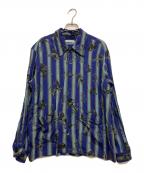MATSUFUJIマツフジ）の古着「RARE THINGS PRINT JACKET」｜ブルー