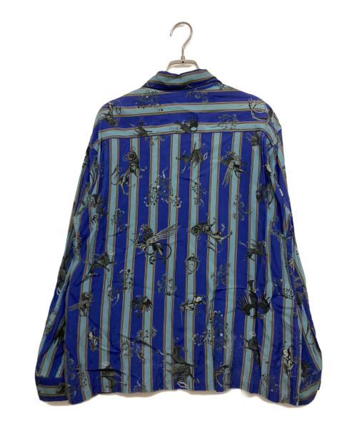 MATSUFUJI（マツフジ）MATSUFUJI (マツフジ) RARE THINGS PRINT JACKET ブルー サイズ:SIZE 3の古着・服飾アイテム