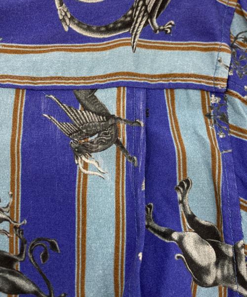 MATSUFUJI（マツフジ）MATSUFUJI (マツフジ) RARE THINGS PRINT JACKET ブルー サイズ:SIZE 3の古着・服飾アイテム