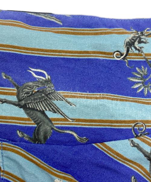 MATSUFUJI（マツフジ）MATSUFUJI (マツフジ) RARE THINGS PRINT JACKET ブルー サイズ:SIZE 3の古着・服飾アイテム