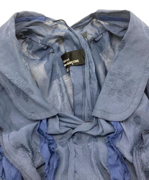 tricot COMME des GARCONS（トリココムデギャルソン）tricot COMME des GARCONS (トリココムデギャルソン) 花柄ワンピース ブルー サイズ:SIZE Sの古着・服飾アイテム