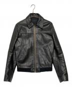 Acne studiosアクネ ストゥディオス）の古着「カーフレザージャケット」｜ブラック