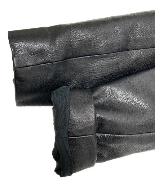 Acne studios（アクネ ストゥディオス）Acne studios (アクネ ストゥディオス) カーフレザージャケット ブラック サイズ:46の古着・服飾アイテム