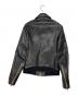 Acne studios (アクネ ストゥディオス) カーフレザージャケット ブラック サイズ:46：27000円