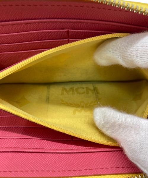 MCM（エムシーエム）MCM (エムシーエム) CRAIG&KARL (クレイグ＆カール) コラボ長財布 イエロー×ブラウン サイズ:実寸サイズをご参照下さい。の古着・服飾アイテム