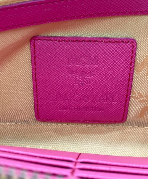 MCM（エムシーエム）MCM (エムシーエム) CRAIG&KARL (クレイグ＆カール) コラボ長財布 イエロー×ブラウン サイズ:実寸サイズをご参照下さい。の古着・服飾アイテム