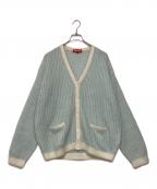 SUPREMEシュプリーム）の古着「2-Tone Mohair Cardigan」｜スカイブルー