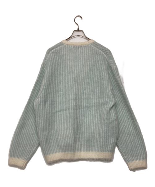 SUPREME（シュプリーム）SUPREME (シュプリーム) 2-Tone Mohair Cardigan スカイブルー サイズ:XLの古着・服飾アイテム