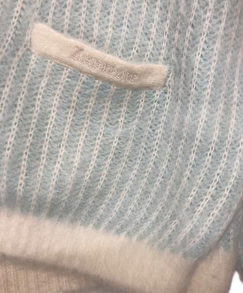 SUPREME（シュプリーム）SUPREME (シュプリーム) 2-Tone Mohair Cardigan スカイブルー サイズ:XLの古着・服飾アイテム
