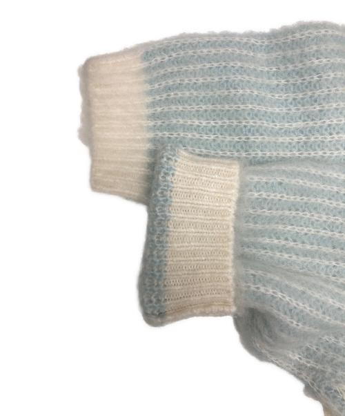 SUPREME（シュプリーム）SUPREME (シュプリーム) 2-Tone Mohair Cardigan スカイブルー サイズ:XLの古着・服飾アイテム