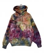 SUPREMEシュプリーム）の古着「Overdyed SmallBox Zipup Hoodie」｜パープル×グリーン