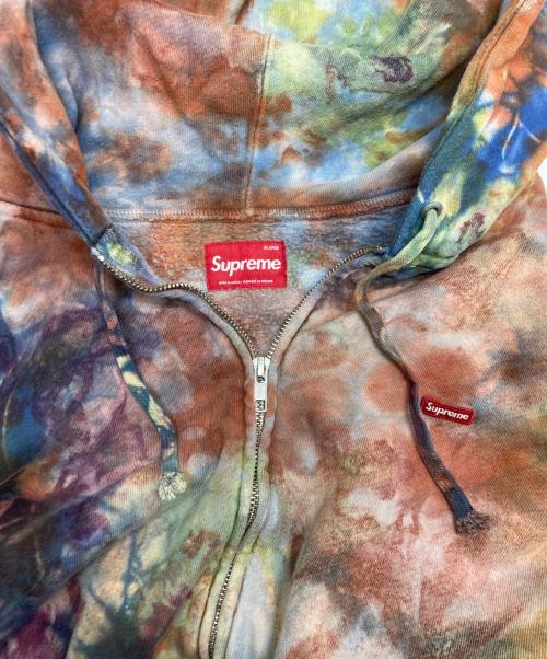 SUPREME（シュプリーム）Supreme (シュプリーム) Overdyed SmallBox Zipup Hoodie パープル×グリーン サイズ:XLの古着・服飾アイテム