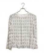 Sally Scottサリースコット）の古着「フォレスト柄 ブラウス」｜ホワイト