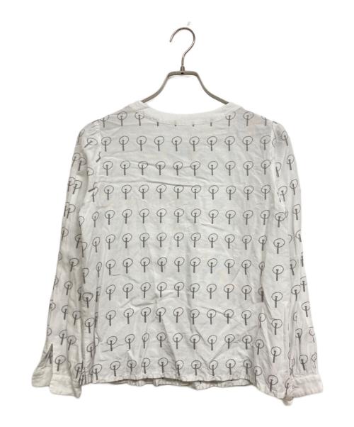 Sally Scott（サリースコット）Sally Scott (サリースコット) フォレスト柄 ブラウス ホワイト サイズ:SIZE 11Rの古着・服飾アイテム